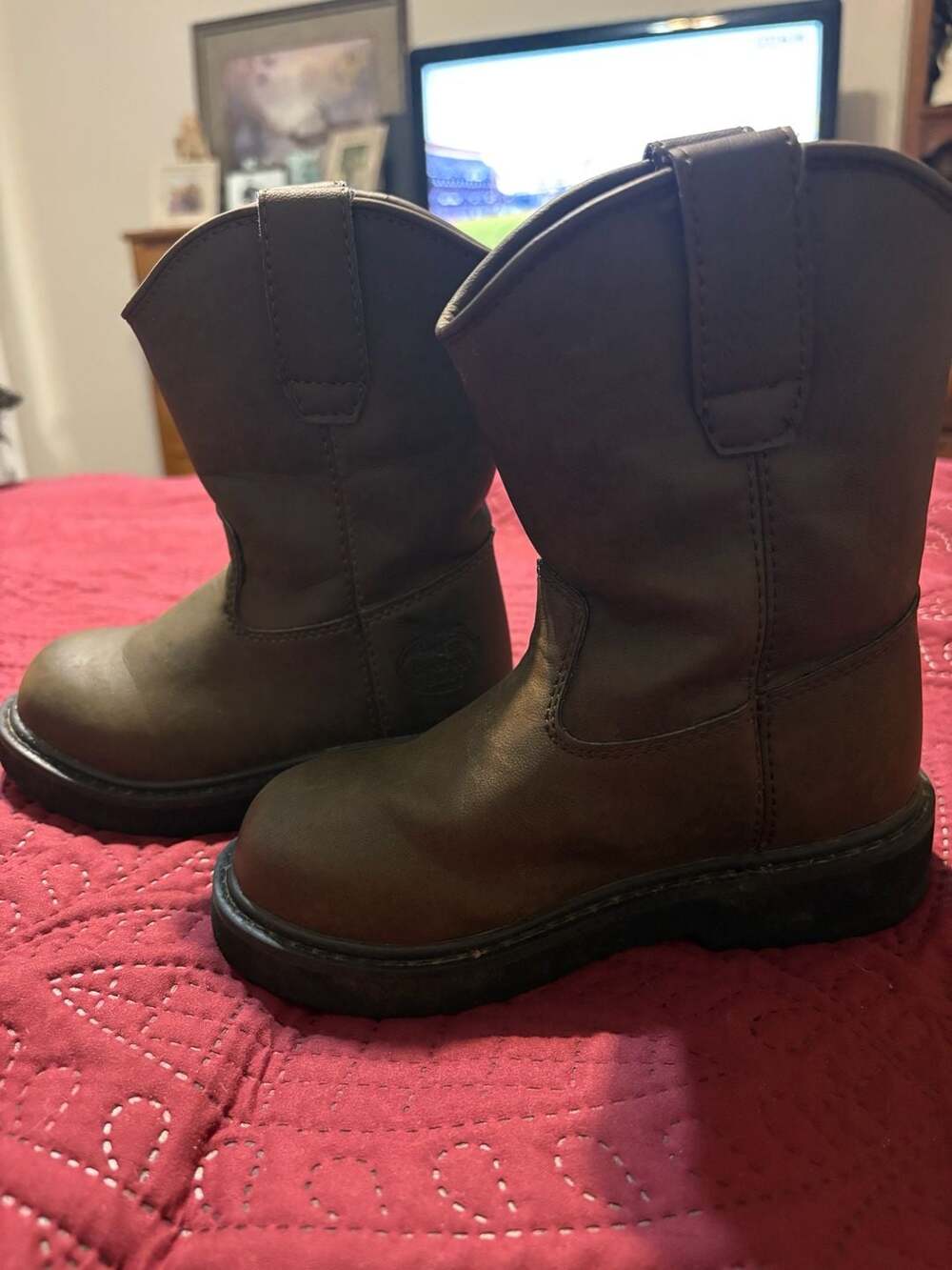 Georgia Boot Kid's 7" Wellington Size 11M Brown